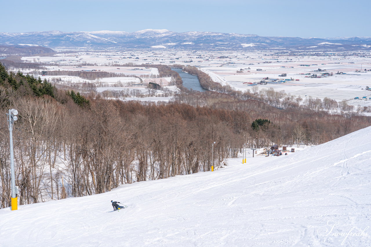 士別市日向スキー場　本当に明日でシーズン終了？！積雪たっぷり春雪セッション(^_-)-☆